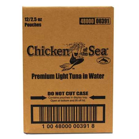 CHICKEN OF THE SEA Chicken Of The Sea Lite Skipjack Small Pouch Tuna 2.5 oz., PK12 10048000003918